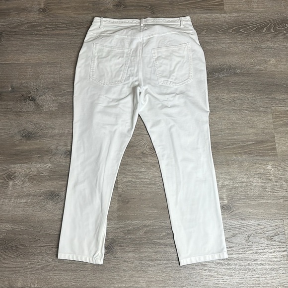 NEW KARL LAGERFELD PARIS High Rise Skinny Pants in White Sz 16 - Picture 8 of 14